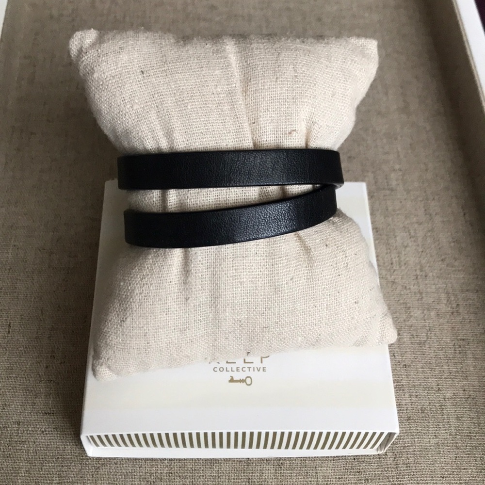 KEEP Collective Double Pebbled Black/Blush Band